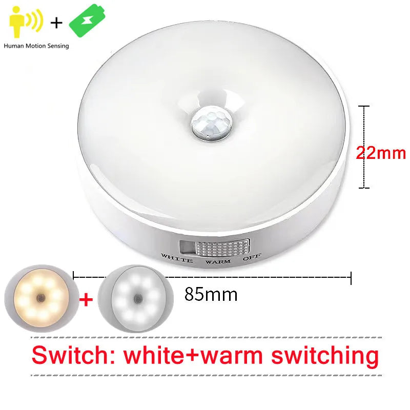 Round Motion Sensor  LED Light