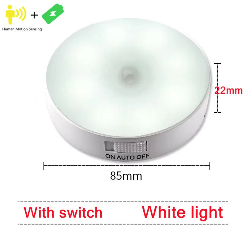 Round Motion Sensor  LED Light