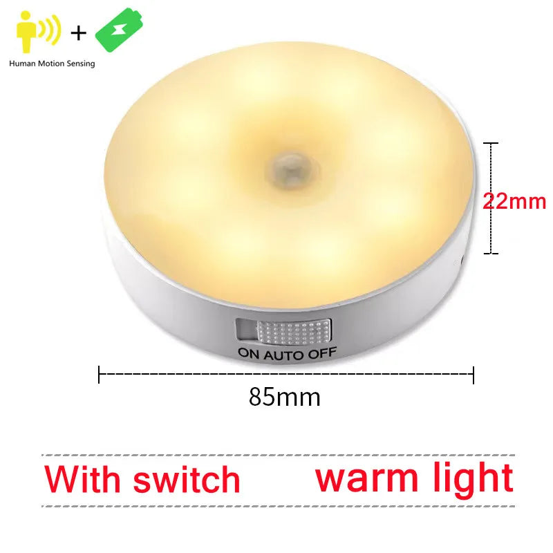 Round Motion Sensor  LED Light